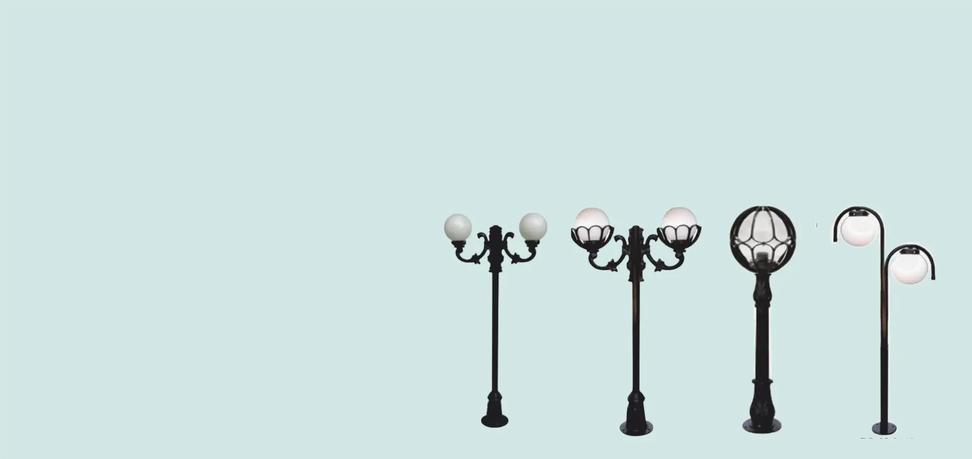 Classic Lawn Lighting Poles